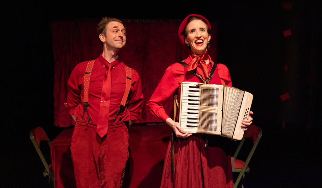 Alex and Olmsted perform Hubba Hubba in Tucker Theatre